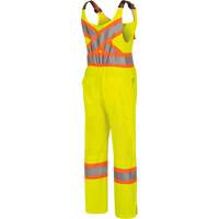 6000W Women's High-Visibility Traffic Safety Overalls, Polyester, X-Small, High Visibility Lime-Yellow Duraquip Inc