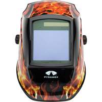 Leadhead&reg; Auto Darkening Welding Helmet, 3.8" L x 3.4" W View Area, 9 - 13 Shade Range Duraquip Inc
