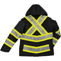 Manteau de sécurité isolant et extensible pour femmes, Polyester, Noir, T-petit SHI899 | Duraquip Inc
