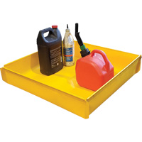 Plateau utilitaire flexible, 12" lo x 12" la x Cap. de d&eacute;versement 2 gal. US Duraquip Inc