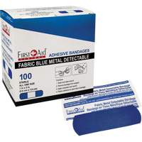 Bandages, Rectangulaire/carrée, 3", Tissu détectable, Non stérile SHJ433 | Duraquip Inc