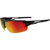 Pumori Safety Glasses, Red/Mirror Lens, Anti-Scratch, ANSI Z87+/MCEPS GL-PD 10-12/Meets/Exceeds CSA Z94.3 Duraquip Inc