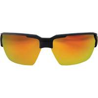 Pumori Safety Glasses, Red/Mirror Lens, Anti-Scratch, ANSI Z87+/MCEPS GL-PD 10-12/Meets/Exceeds CSA Z94.3 Duraquip Inc