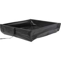 Berme de confinement des d&eacute;versements repliable &agrave; rouler, Capacit&eacute; 15 gal. US, 2' la x 2' lo x 6" h Duraquip Inc