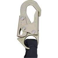 SA-5200-2.5 Shock Absorbing Lanyard, 2.5', Snap Hook Center, Snap Hook Leg Ends, Polyester Duraquip Inc