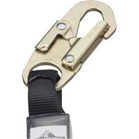 SA-5500-4 Shock Absorbing Lanyard, 4', Snap Hook Center, Snap Hook Leg Ends, Galvanized Steel Duraquip Inc