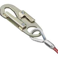 SA-5500-4 Shock Absorbing Lanyard, 4', Snap Hook Center, Snap Hook Leg Ends, Galvanized Steel Duraquip Inc