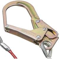 SA-55522-4 PVC-Coated Shock Absorbing Lanyard, 4', Form Hook Center, Snap Hook Leg Ends, Galvanized Steel Duraquip Inc