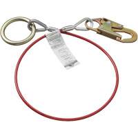 AS-21210-6 6' Cable Anchor with Snap Hook & O-Ring, Sling, Temporary Use Duraquip Inc