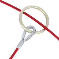 AS-21110-4 4' Cable Anchor with O-Ring Ends, Sling, Permanent Use Duraquip Inc