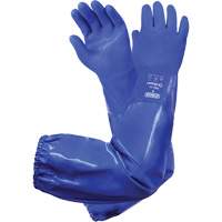 Gants triples enduits r&eacute;sistants aux produits chimiques Integra 77-395, Taille 8, 28" lo, PVC, Doublure en Coton Duraquip Inc