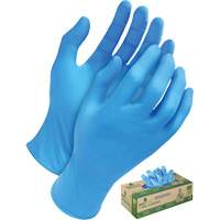 Tri-Polymer Disposable Gloves, Small, Polyethylene, 5-mil, Powder-Free, Blue Duraquip Inc
