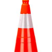 Premium Traffic Cone, 28", Orange, 4" Reflective Collar(s) Duraquip Inc