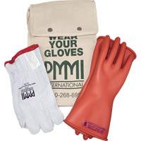 Ensemble de gants isolants en caoutchouc pour l'&eacute;lectricit&eacute;, ASTM classe 0, Taille 8, 11" lo Duraquip Inc
