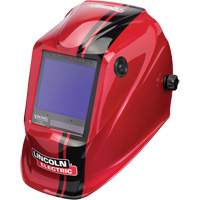 VIKING 3350 Code Red&reg; Welding Helmet, 3.74" L x 3.34" W View Area, 5 - 13 Shade Range Duraquip Inc