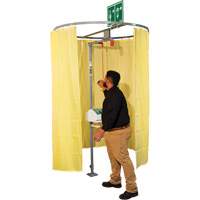 Pipe Mounted Safety Shower Modesty Curtain Duraquip Inc