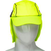 Chapeaux de refroidissement avec voiles pour le cou, Lime haute visibilit&eacute; Duraquip Inc