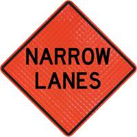 Enseigne enroulable Quadra Flex avec symbole de contr&ocirc;leur de la circulation Duraquip Inc