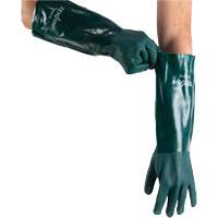 Gants verts &agrave; double enduit, 18" lo, PVC, Doublure en Jersey de coton, 70 mils Duraquip Inc