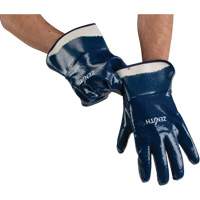 Gants &agrave; poignet de s&eacute;curit&eacute; de poids lourd, 11/2T-Grand, R&ecirc;vetement Nitrile, Enveloppe en Coton Duraquip Inc