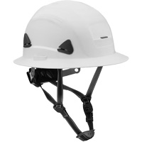 Casque Fibre Metal de style escalade avec bordure compl&egrave;te, R&eacute;pond aux normes CSA type 2, Suspension Rochet, Non ventil&eacute; Duraquip Inc
