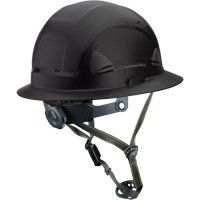 Casque Fibre Metal de style escalade avec bordure compl&egrave;te, R&eacute;pond aux normes CSA type 2, Suspension Rochet, Non ventil&eacute; Duraquip Inc