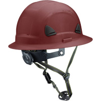Casque Fibre Metal de style escalade avec bordure compl&egrave;te, R&eacute;pond aux normes CSA type 2, Suspension Rochet, Non ventil&eacute; Duraquip Inc