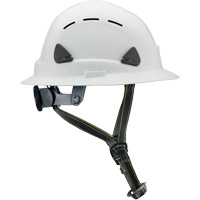Fibre Metal Climbing Style Helmet with Full Brim, Meets CSA Type 2, Ratchet Suspension, Vented Duraquip Inc