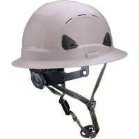Fibre Metal Climbing Style Helmet with Full Brim, Meets CSA Type 2, Ratchet Suspension, Vented Duraquip Inc
