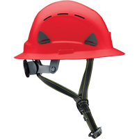 Fibre Metal Climbing Style Helmet with Full Brim, Meets CSA Type 2, Ratchet Suspension, Vented Duraquip Inc