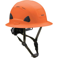 Fibre Metal Climbing Style Helmet with Full Brim, Meets CSA Type 2, Ratchet Suspension, Vented Duraquip Inc
