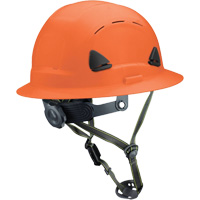 Fibre Metal Climbing Style Helmet with Full Brim, Meets CSA Type 2, Ratchet Suspension, Vented Duraquip Inc