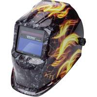 VIKING 1740 Ignition Auto-Darkening Welding Helmet, 3.78" L x 1.67" W View Area, 9 - 13 Shade Range Duraquip Inc