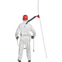 Harness-Compatible Disposable Coverall, Small, White, Tyvek&reg; 500 Duraquip Inc