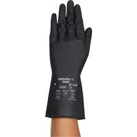 Gants r&eacute;sistants aux produits chimiques AlphaTec 87-118, Taille Petit/7, 12,6" lo, Latex de caoutchouc, Doublure en Coton, 31-mil Duraquip Inc