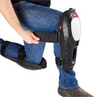 Dynamic Flooring Knee Pad, Hook and Loop Style, Plastic Caps, Foam Pads Duraquip Inc