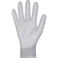 Gants blancs KnitActiv dissipatifs &eacute;lectrostatiques et peu pelucheux, 5, R&ecirc;vetement Polyur&eacute;thane, Calibre 13, Enveloppe en Nylon/Coton Duraquip Inc
