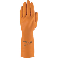 Gants robustes r&eacute;sistants aux produits chimiques AlphaTec 87-208, Taille 7, 12,8" lo, Latex de caoutchouc, Doublure en Coton/Ouat&eacute;e, 29,5 mils Duraquip Inc
