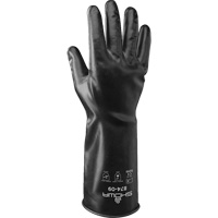 874 Chemical-Resistant Gloves, Size Small/7, 14" L, Butyl Rubber, 13.78-mil Duraquip Inc