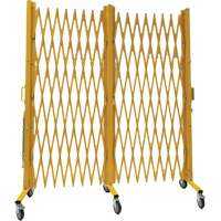 Barri&egrave;re extensible, 84" h x 20' lo, Jaune Duraquip Inc