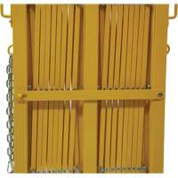 Barri&egrave;re extensible, 84" h x 20' lo, Jaune Duraquip Inc
