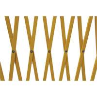 Barri&egrave;re extensible, 84" h x 20' lo, Jaune Duraquip Inc