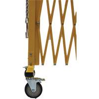 Barri&egrave;re extensible, 84" h x 20' lo, Jaune Duraquip Inc