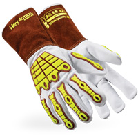 HeatArmor&reg; 5056IMP Welding Gloves, Grain Goatskin, Size X-Small Duraquip Inc