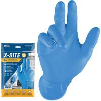 Grippaz Disposable Gloves, Small, Nitrile, 8-mil, Powder-Free, Blue Duraquip Inc