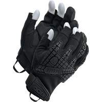 X-Site&reg; Impact Trigger Finger Gloves, Suede Palm, Size X-Small Duraquip Inc