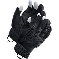 X-Site&reg; Impact Trigger Finger Gloves, Suede Palm, Size X-Small Duraquip Inc