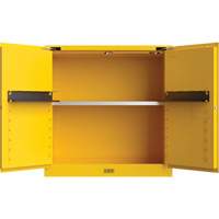 Utili-Guard+ Flammable Safety Cabinet, 30 gal., 1 Door, 43" W x 44" H x 22" D Duraquip Inc