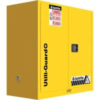 Utili-Guard+ Flammable Safety Cabinet, 30 gal., 1 Door, 43" W x 44" H x 22" D Duraquip Inc