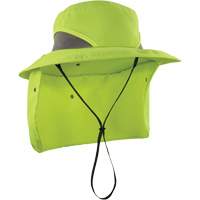 Chapeau de garde forestier 8934 Chill-Its avec prot&egrave;ge-nuque, petit/moyen, Lime haute visibilit&eacute; Duraquip Inc
